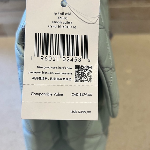 Kate Spade Quilted Satchel crossbody NWT - Picture 5 of 9